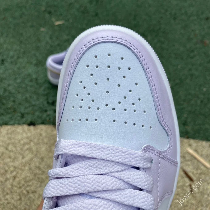 Air Jordan 1 Low White Purple Sneakers DC0774-501