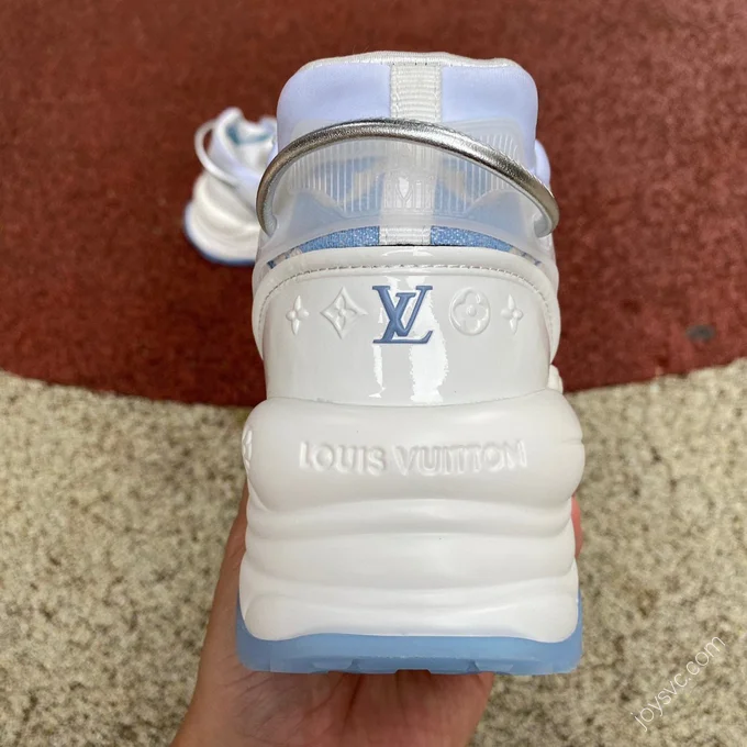 LOUIS VUITTON BUn 55 White Blue Print