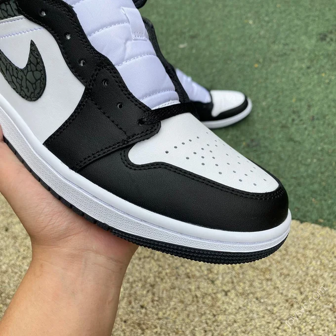 Air Jordan 1 Mid Black White Sneakers FB9911-001