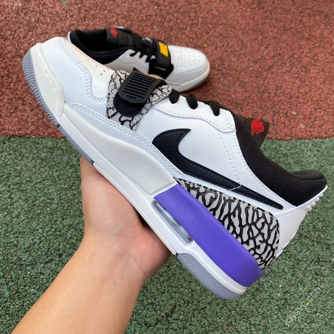 Air Jordan Legacy 312 White Purple Lakers Low Low-Top Sneaker CD7069-105