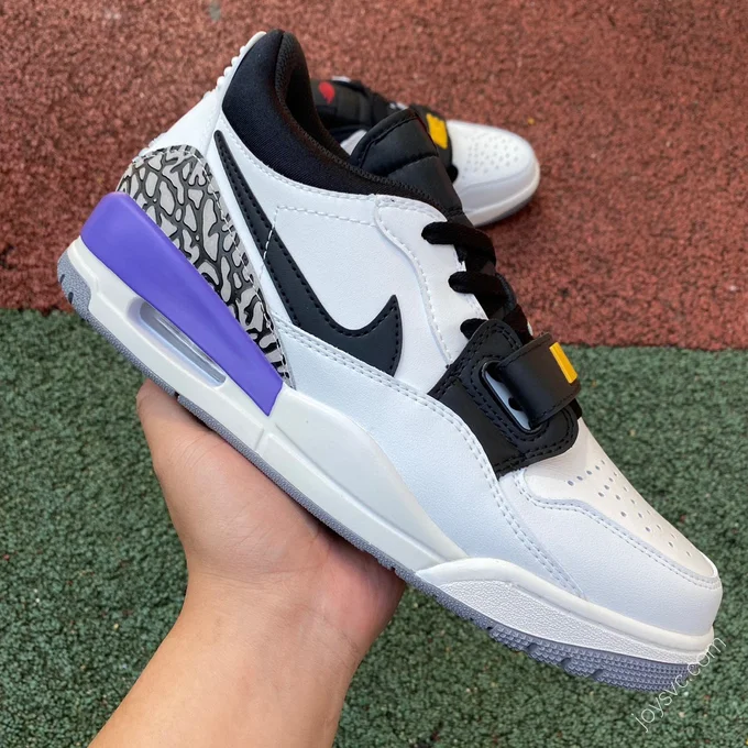 Air Jordan Legacy 312 White Purple Lakers Low Low-Top Sneaker CD7069-105