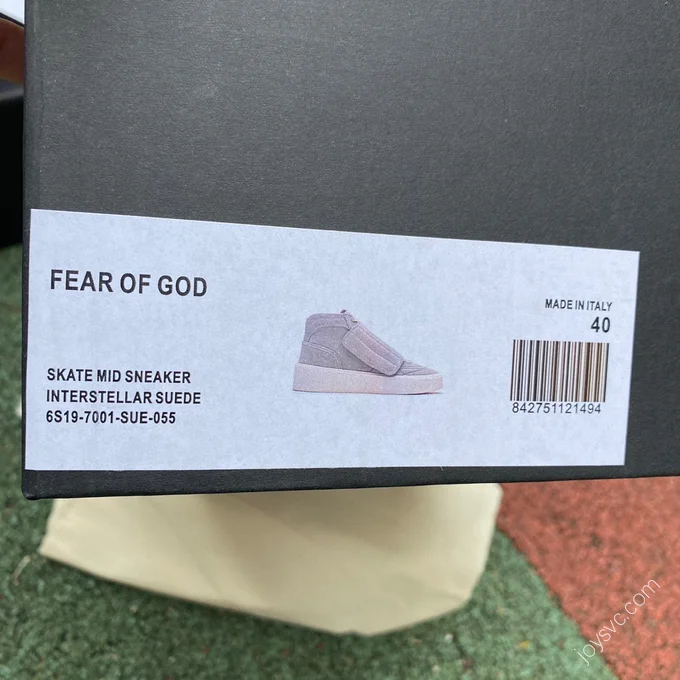 Fear of God Skate Mid Grey White