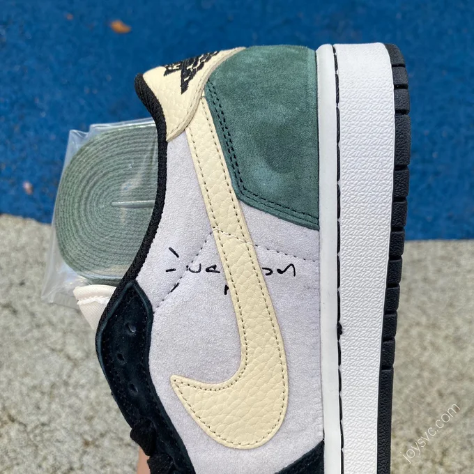 Travis Scott x Air Jordan 1 Low Black Gray Green DM7866-811