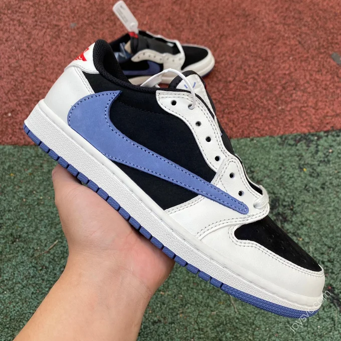 Air Jordan 1 x Travis Scott Low Blue White Black Sneakers DM7866-040