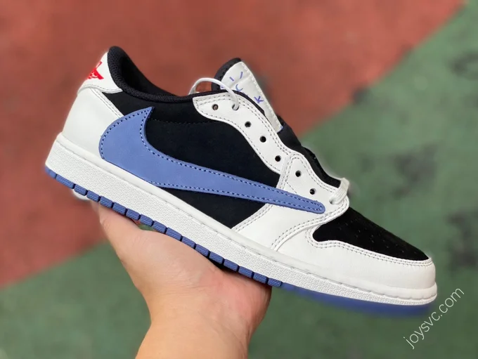 Air Jordan 1 x Travis Scott Low Blue White Black Sneakers DM7866-040