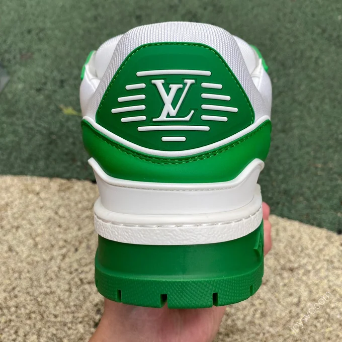 LOUIS VUITTON Trainer Maxi White Green