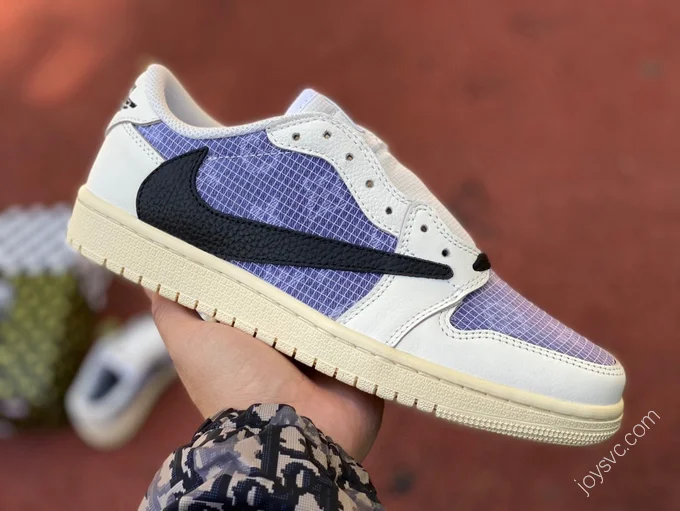 Travis Scott x Air Jordan 1 Low Golf White Purple 8.0 DZ8866-192