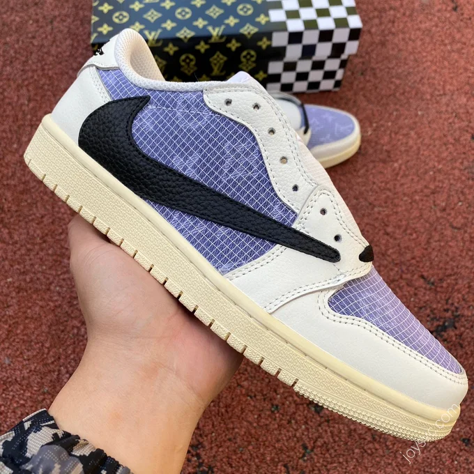 Travis Scott x Air Jordan 1 Low Golf White Purple 8.0 DZ8866-192