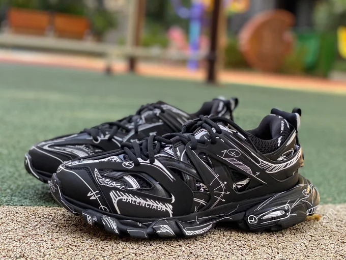 Balenciaga Triple S Graffiti Black