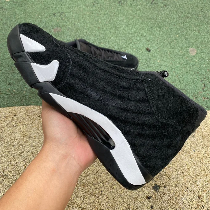 Air Jordan 14 Black White Sneakers 487471-016