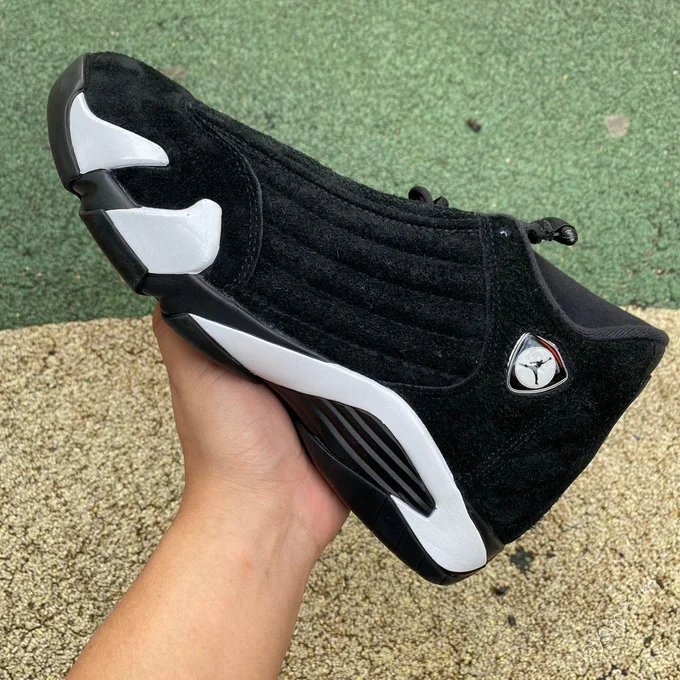 Air Jordan 14 Black White Sneakers 487471-016