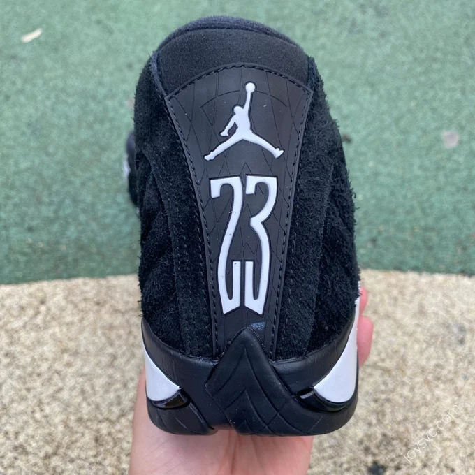 Air Jordan 14 Black White Sneakers 487471-016