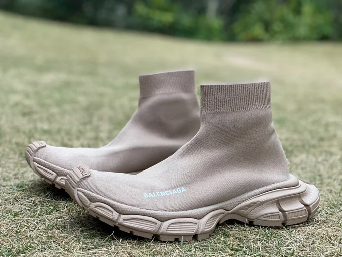 Balenciaga 3XL Sock Shoes Beige