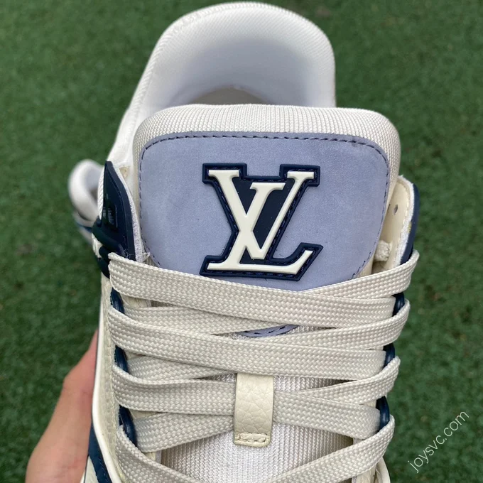 LOUIS VUITTON Trainer White Blue