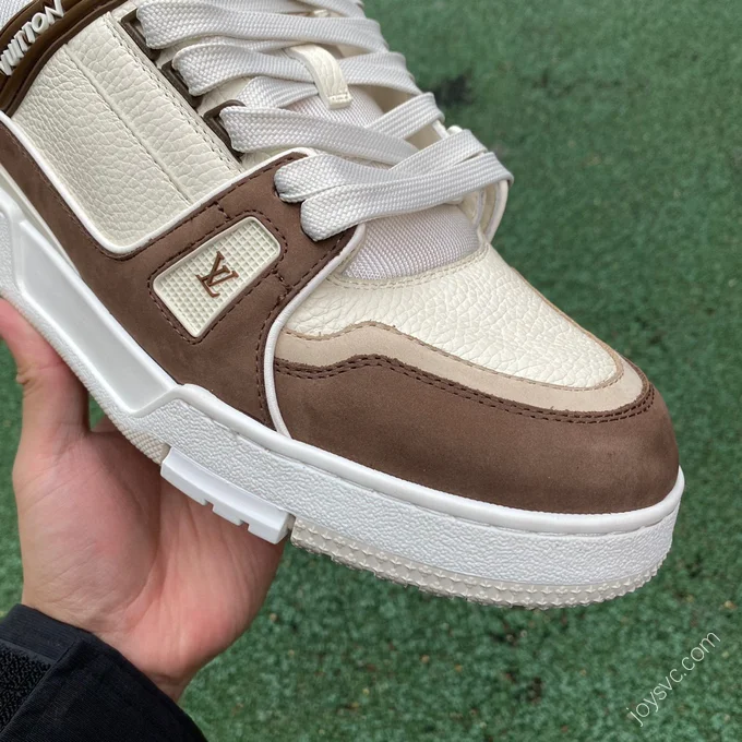 LOUIS VUITTON Trainer White Brown