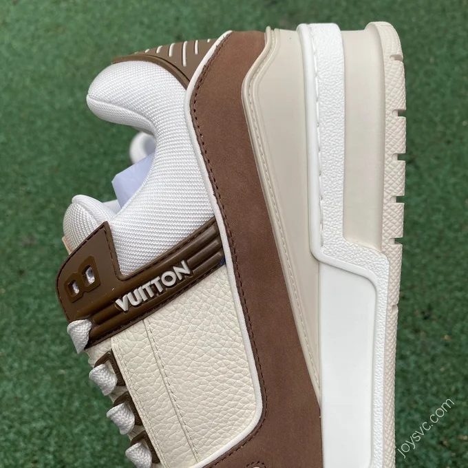 LOUIS VUITTON Trainer White Brown