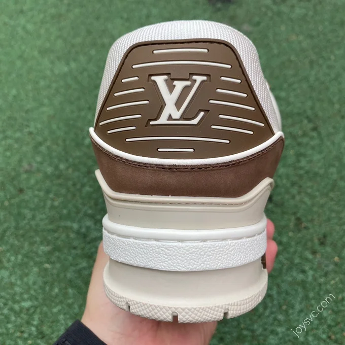 LOUIS VUITTON Trainer White Brown