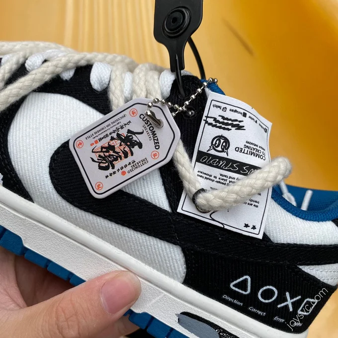 Nike Dunk Low Retro Black White Blue DV0834-101