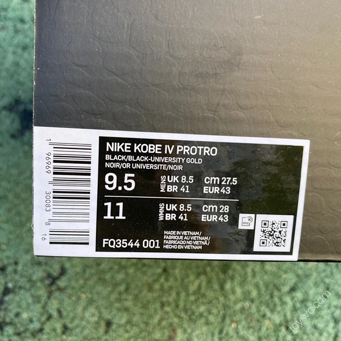 Nike Kobe 4 Protro Black FQ3544-001