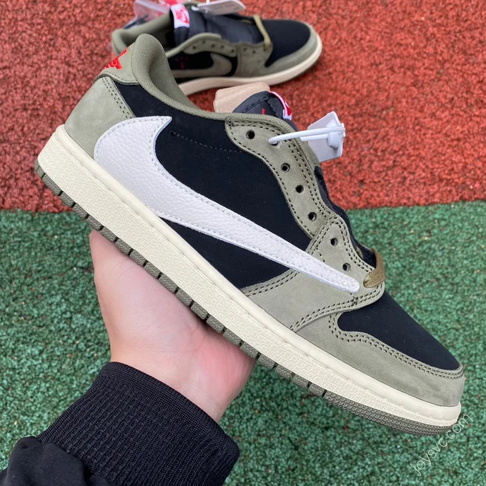 Travis Scott x Air Jordan 1 Low Golf White Green Black 7.0 DM7866-00