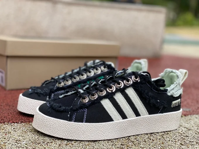 Song For The Mute x Adidas Campus 80s Black White ID4791