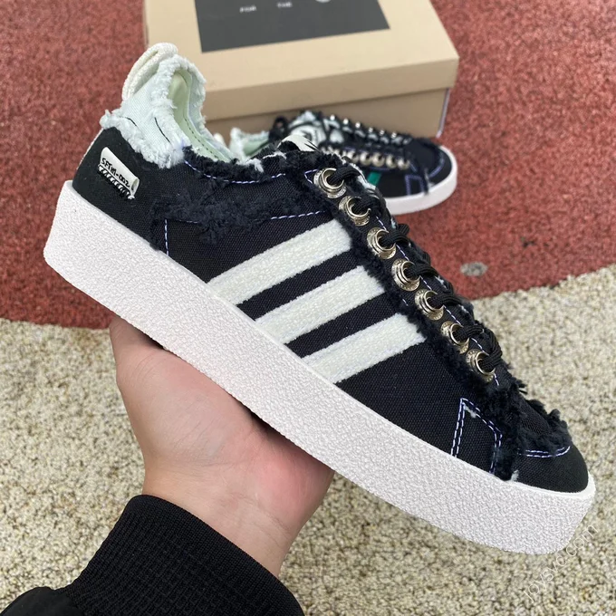 Song For The Mute x Adidas Campus 80s Black White ID4791