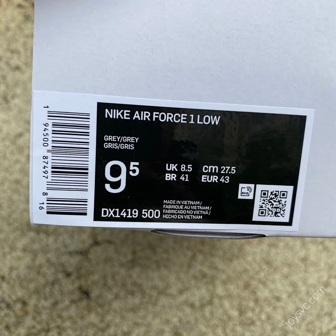 OFF-WHITE x Nike Air Force 1 Grey DX1419-500