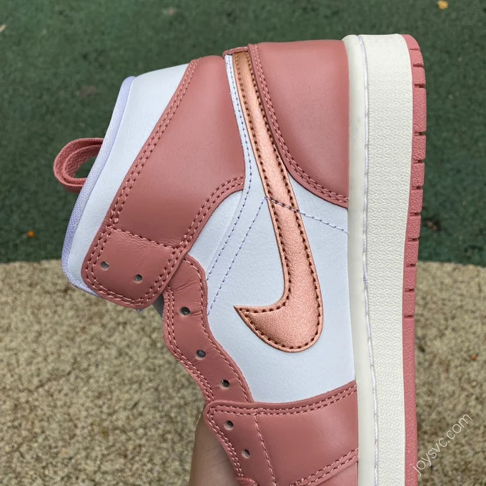 Air Jordan 1 Mid SE Rose Pink Sneakers FB9892-670