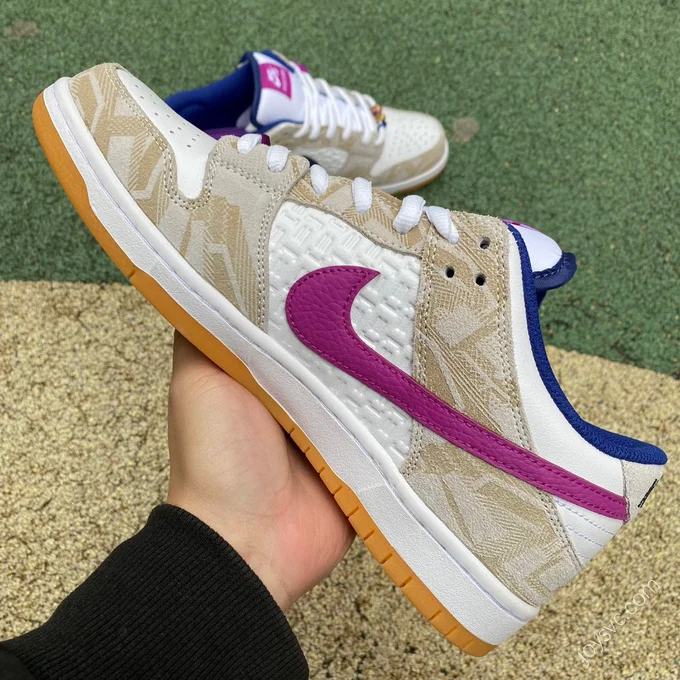 Rayssa Leal x Nike SB Dunk Low White Brown Pink FZ5251-001