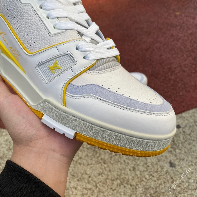 LOUIS VUITTON Trainer White Yellow