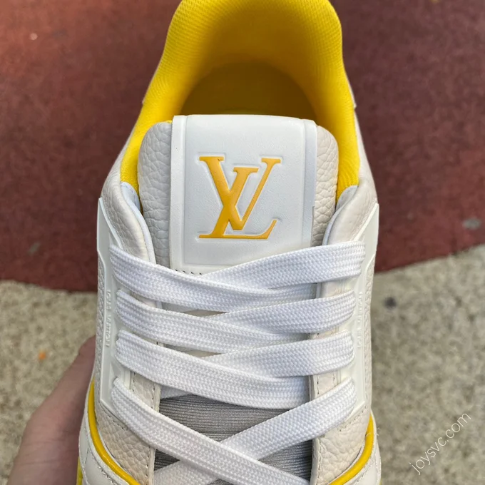 LOUIS VUITTON Trainer White Yellow