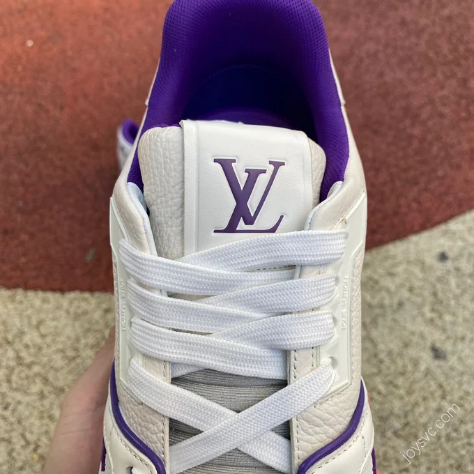 LOUIS VUITTON Trainer White Purple