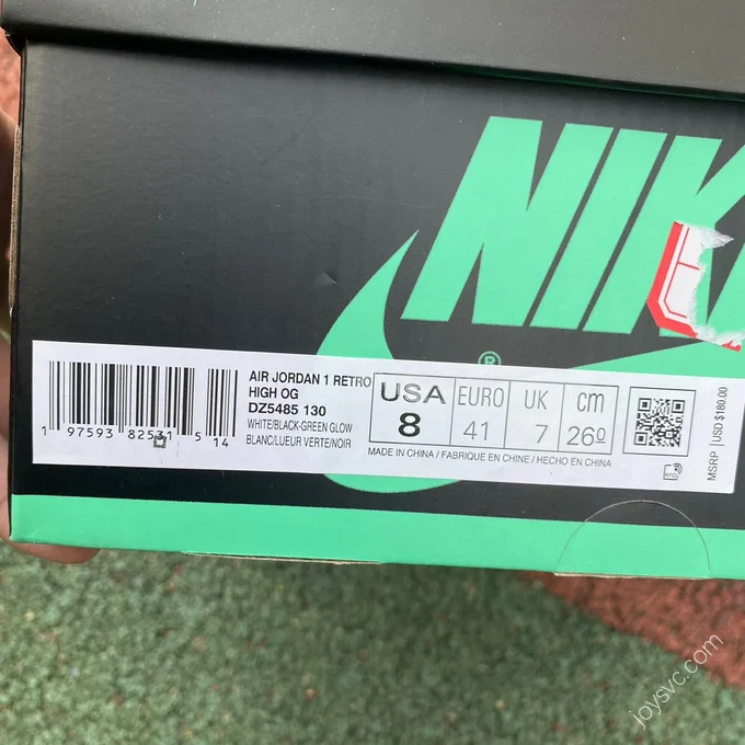 Air Jordan 1 Retro High OG Green Glow 2024 DZ5485-130