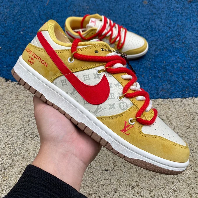 Nike Dunk x Louis Vuitton White Red Yellow FC1688-168