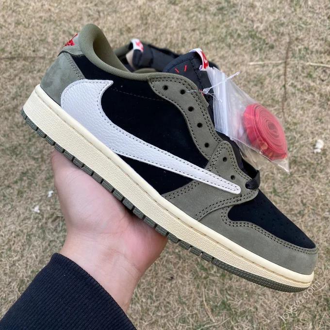 Travis Scott x Air Jordan 1 Low Golf White Green Black 7.0 DM7866-00