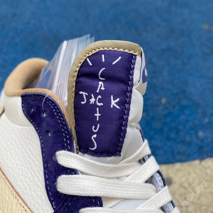 Travis Scott x Air Jordan 1 Low Golf White Blue Purple DN7866-808