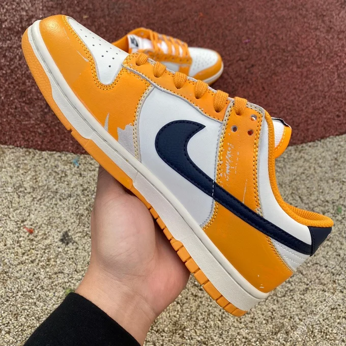 Nike SB Dunk Low Distressed White Orange FN3418-100