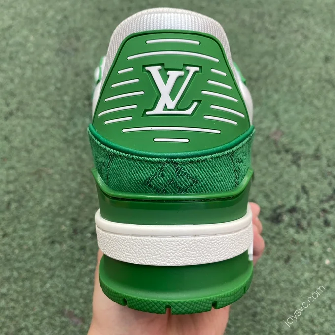 LOUIS VUITTON Trainer White Green