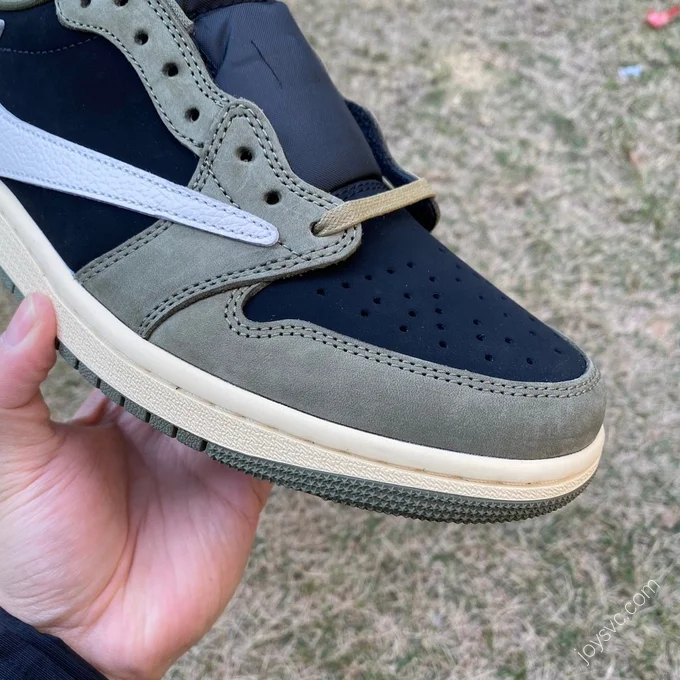 Travis Scott x Air Jordan 1 Low Golf White Green Black 7.0 T1 DM7866-002