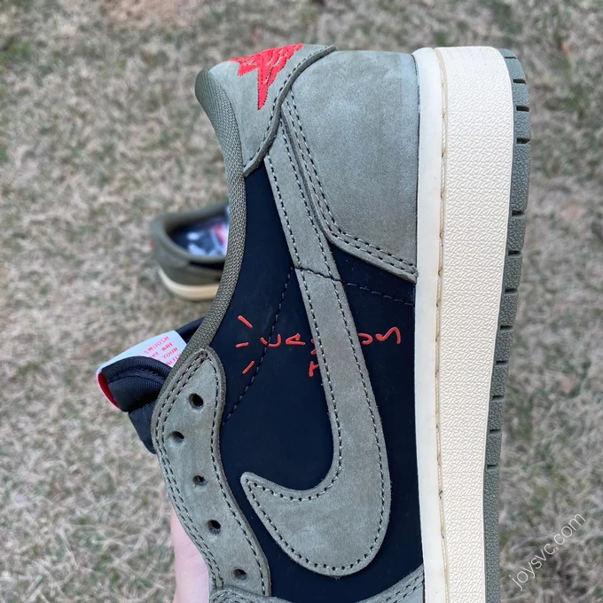 Travis Scott x Air Jordan 1 Low Golf White Green Black 7.0 T1 DM7866-002