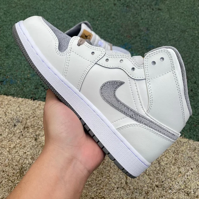 Air Jordan 1 Mid Beige Grey Sneakers FB9899-100