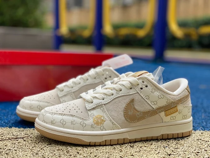 Nike Dunk x Gucci White Brown FC1688-157