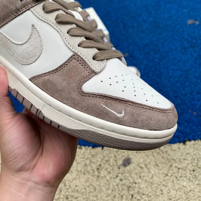 Nike Dunk Low White Grey Brown Suede JH8037-925