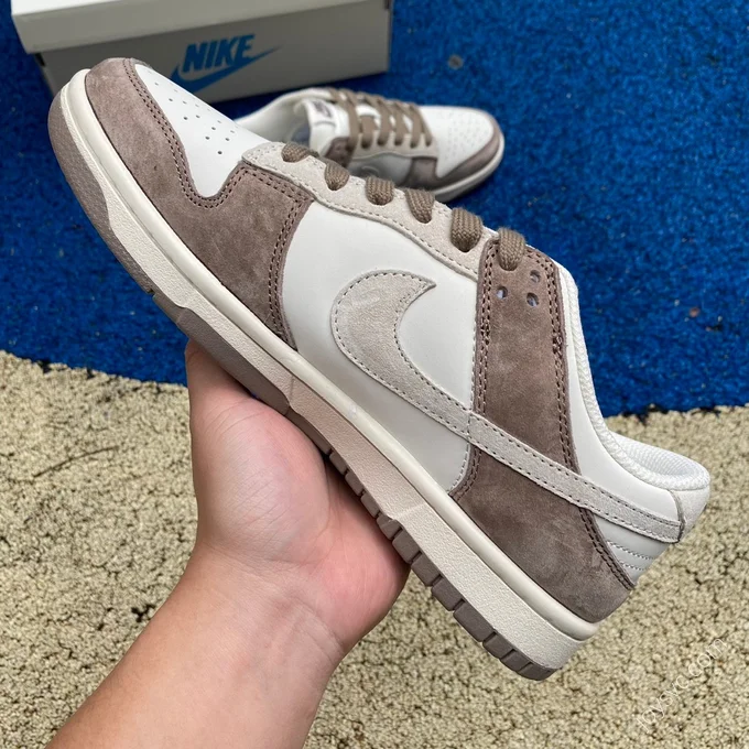 Nike Dunk Low White Grey Brown Suede JH8037-925