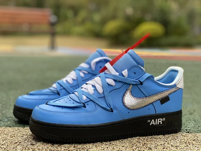 OFF-WHITE x Nike Air Force 1 Blue Black CI1173-400