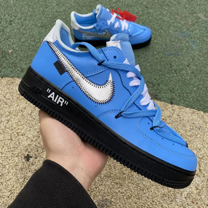 OFF-WHITE x Nike Air Force 1 Blue Black CI1173-400