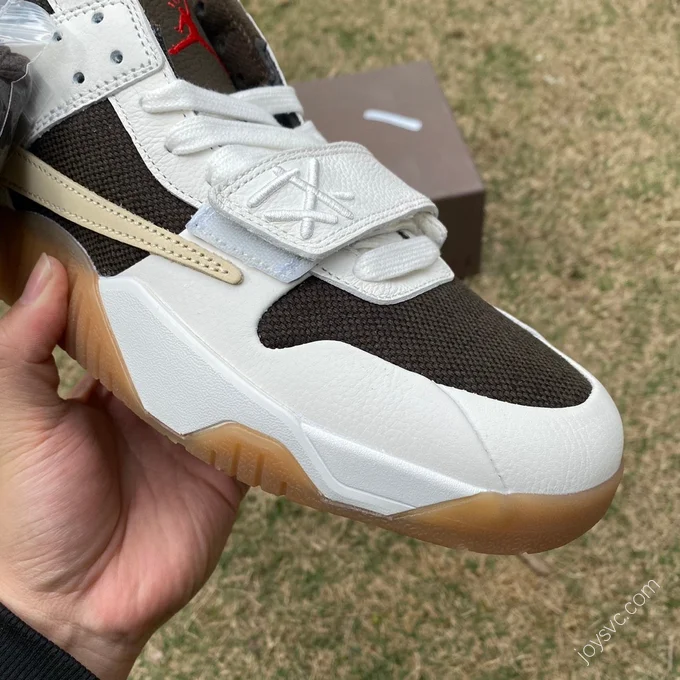 Travis Scott x Jordan Cut The Check White Black Brown FZ8117-100