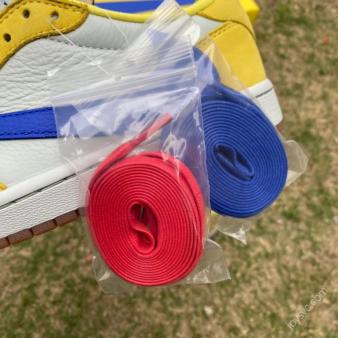 Travis Scott x Air Jordan 1 Low Canary White Yellow Blue T1 DZ4137-7