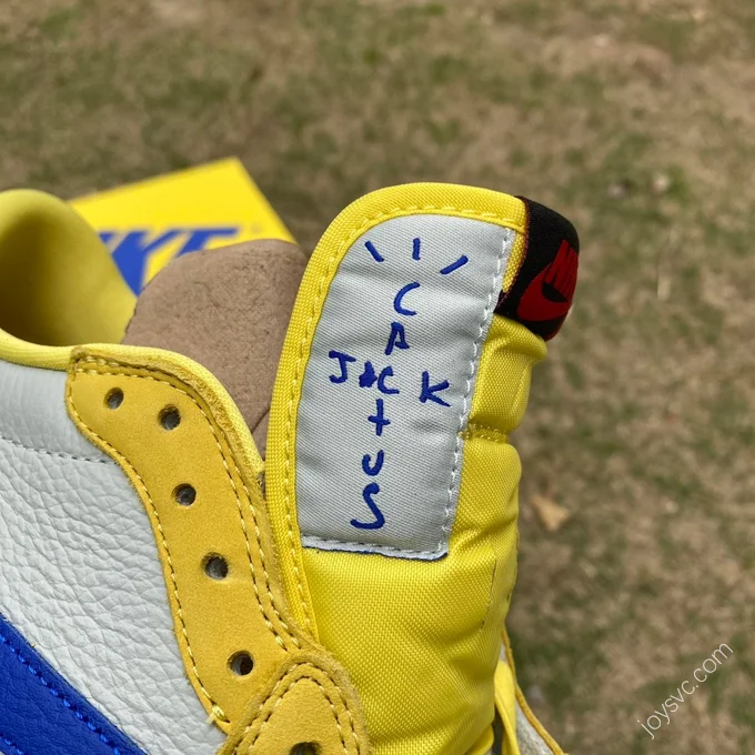 Travis Scott x Air Jordan 1 Low Canary White Yellow Blue T1 DZ4137-7