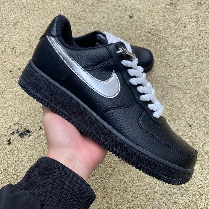 Nike Air Force 1 Black Silver